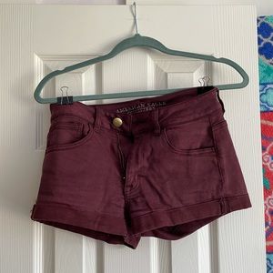 Maroon AE shorts